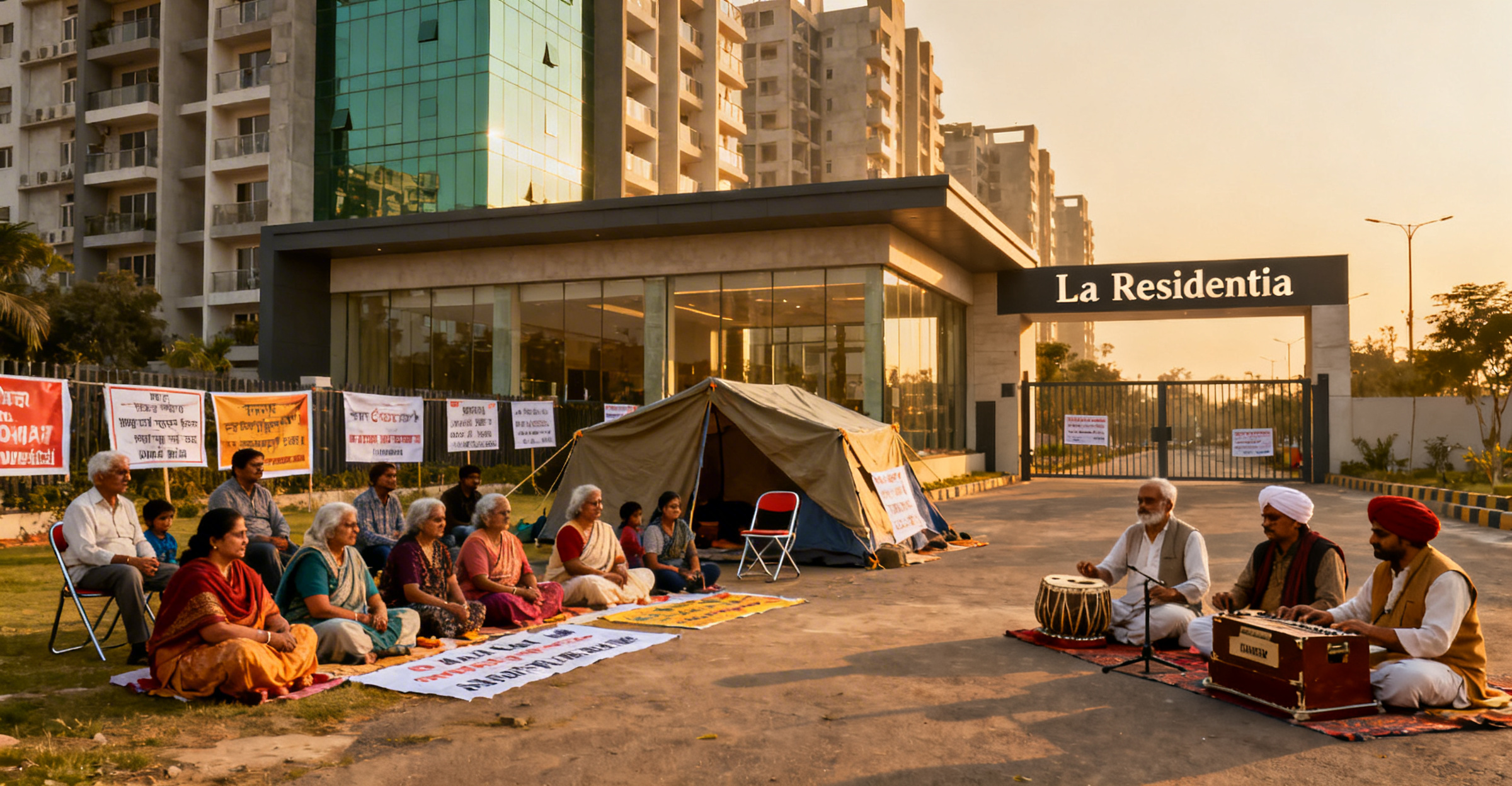 La Residentia Noida: Residents Protest Maintenance Woes 2 La Residentia Noida: Residents Protest Maintenance Woes