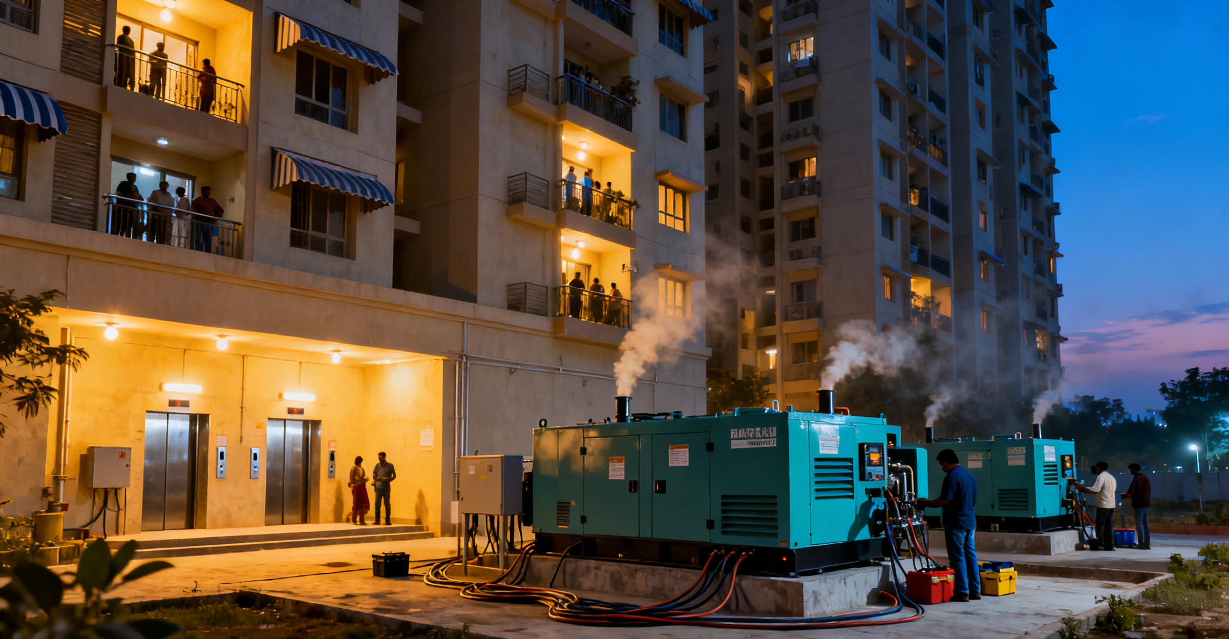 Noida Power Outage: Mahagun Mywoods Runs on Genset 11hrs